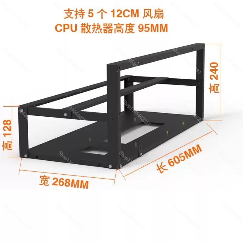 Struttura per impianto di mini - Gpu Mining Rig Frame 8 Gpu recensione e prezzo